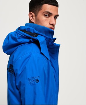 Superdry Technical Hooded Pop Cipzár SD-Windcheater Férfi Kabát Fekete | JHTRO4270